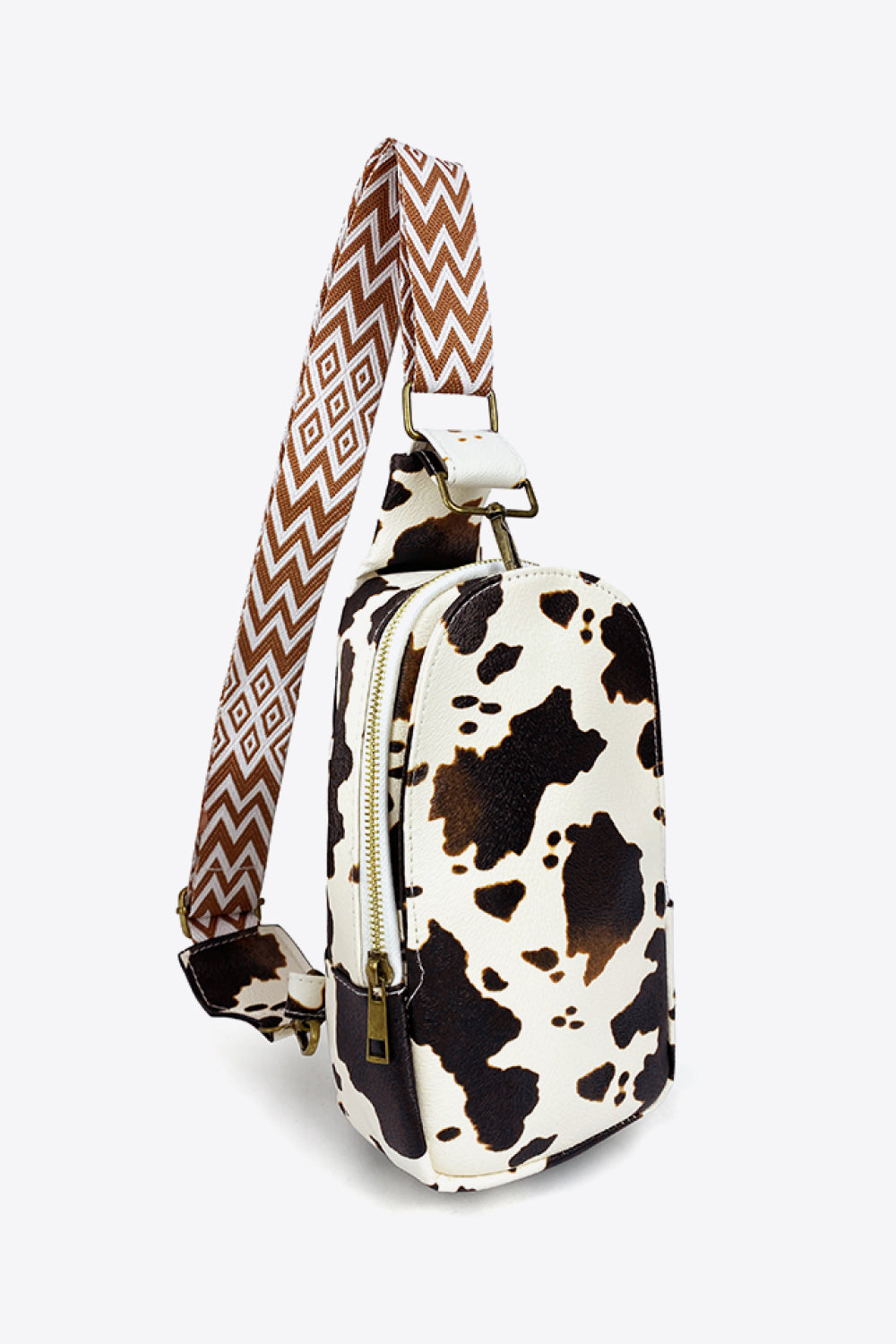 Printed Vegan Leather Sling Bag