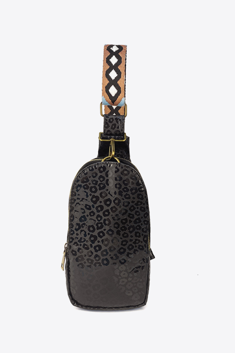 Printed Vegan Leather Sling Bag